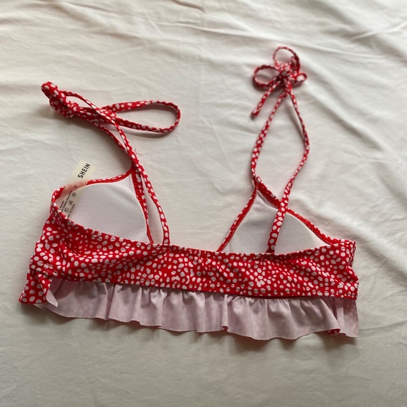 Polka Dot Shein Swim Top - Picture 2 of 3